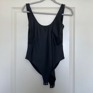 Faux Leather Bodysuit